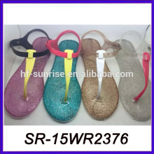 Hotselling pvc jelly lady sandal 2015 модель сандалия бразильская сандалия